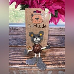 Cat-itude Gray and Brown Cat Toy